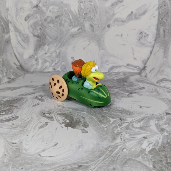 McDonald's Happy meal Fraggle Rock race car Wembley in cucumber used - Picture 2 of 5